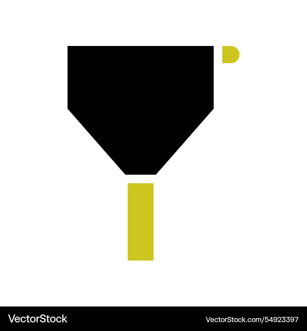 Filter icon concept of filtering selection Filter icon concept of filtering selection Vector Image