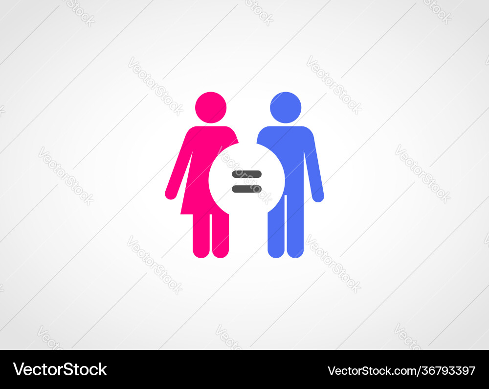 Gender equality concept icon Gender equality concept icon vector image