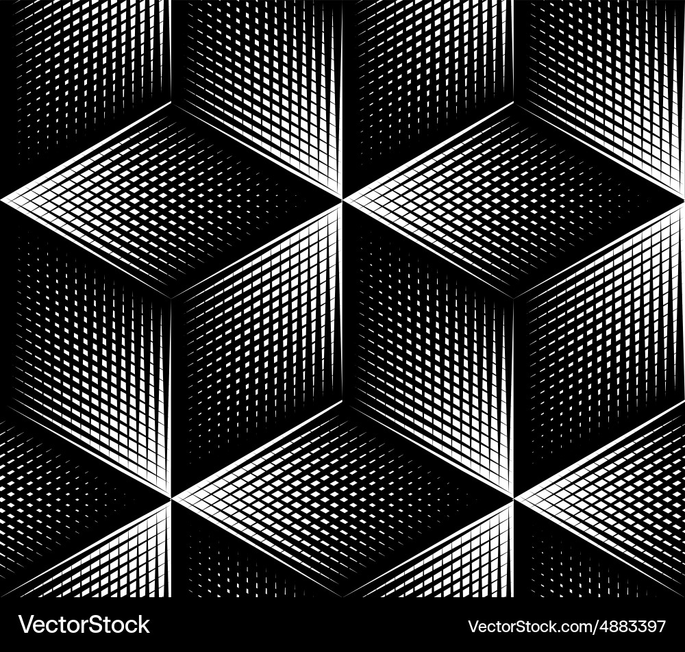 Graphic seamless abstract pattern regular Vector Image