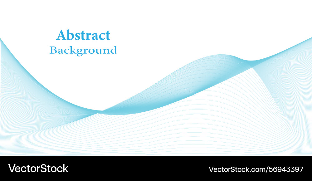 Light blue abstract background with smooth curves Vector Image