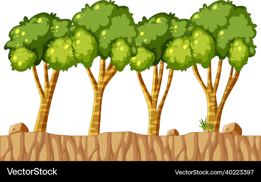 Platform game objects and elements vector image