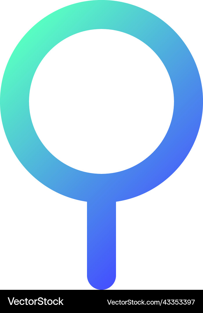 Round pushpin pixel perfect gradient linear ui Round pushpin pixel perfect gradient linear ui vector image