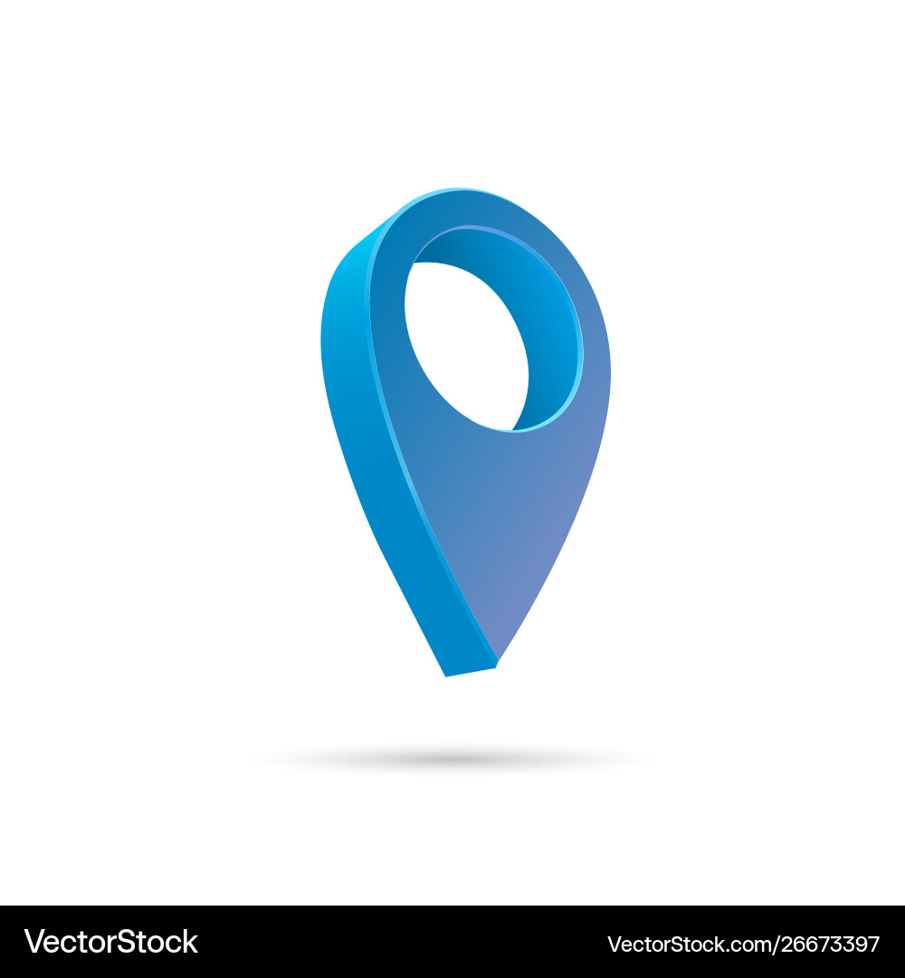 Set map pointer 3d pin location symbols Set map pointer 3d pin location symbols vector image