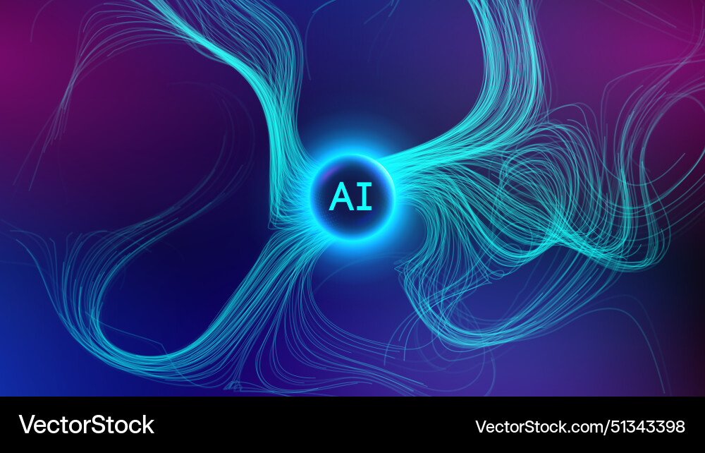 Abstract Neural Network Background Vector Image