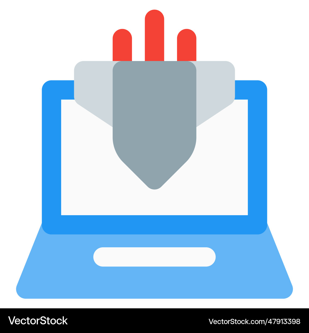 Cyber attack unauthorized access to a computer Vector Image