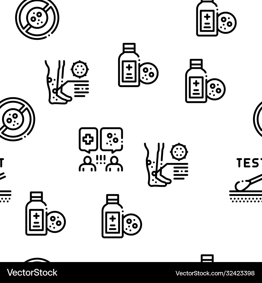 Dermatology skin care seamless pattern Dermatology skin care seamless pattern vector image