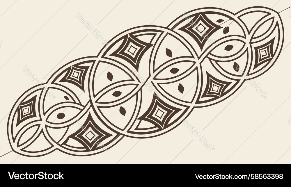 Intricate Circular Pattern Vector Image