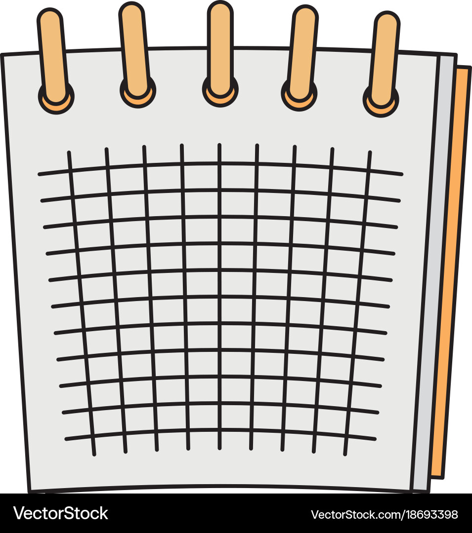 Isolated notebook design vector image