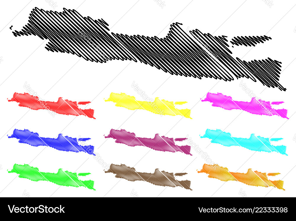 Java island map Java island map vector image