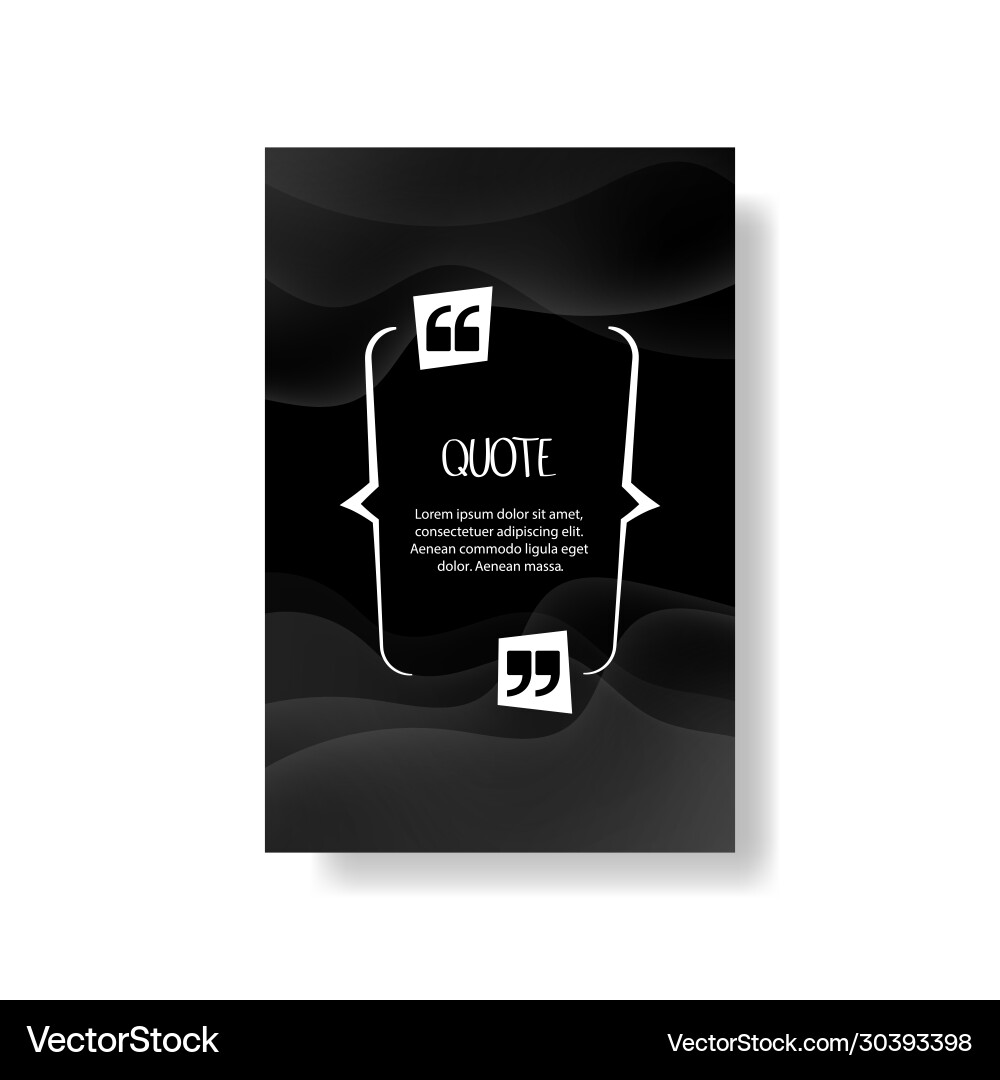 Quote text bubble commas note message and comment Vector Image