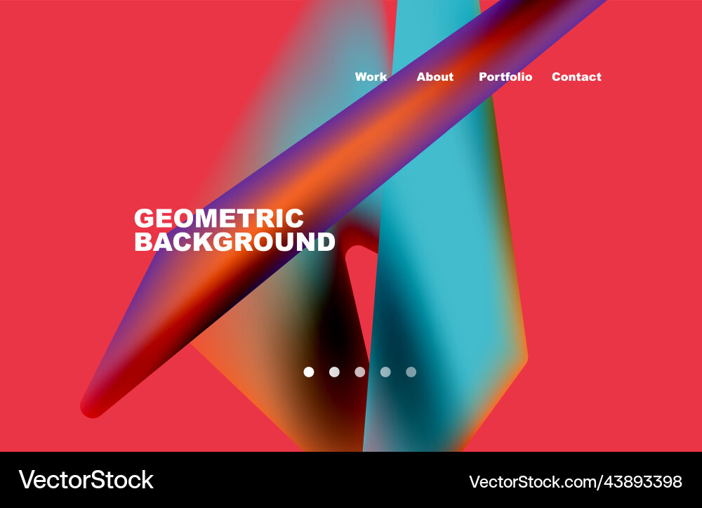 Shards shape composition abstract background web vector image