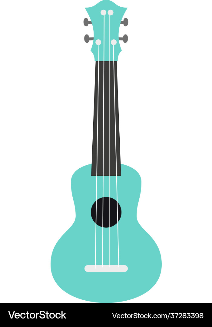 Ukulele guitar on white background Ukulele guitar on white background vector image