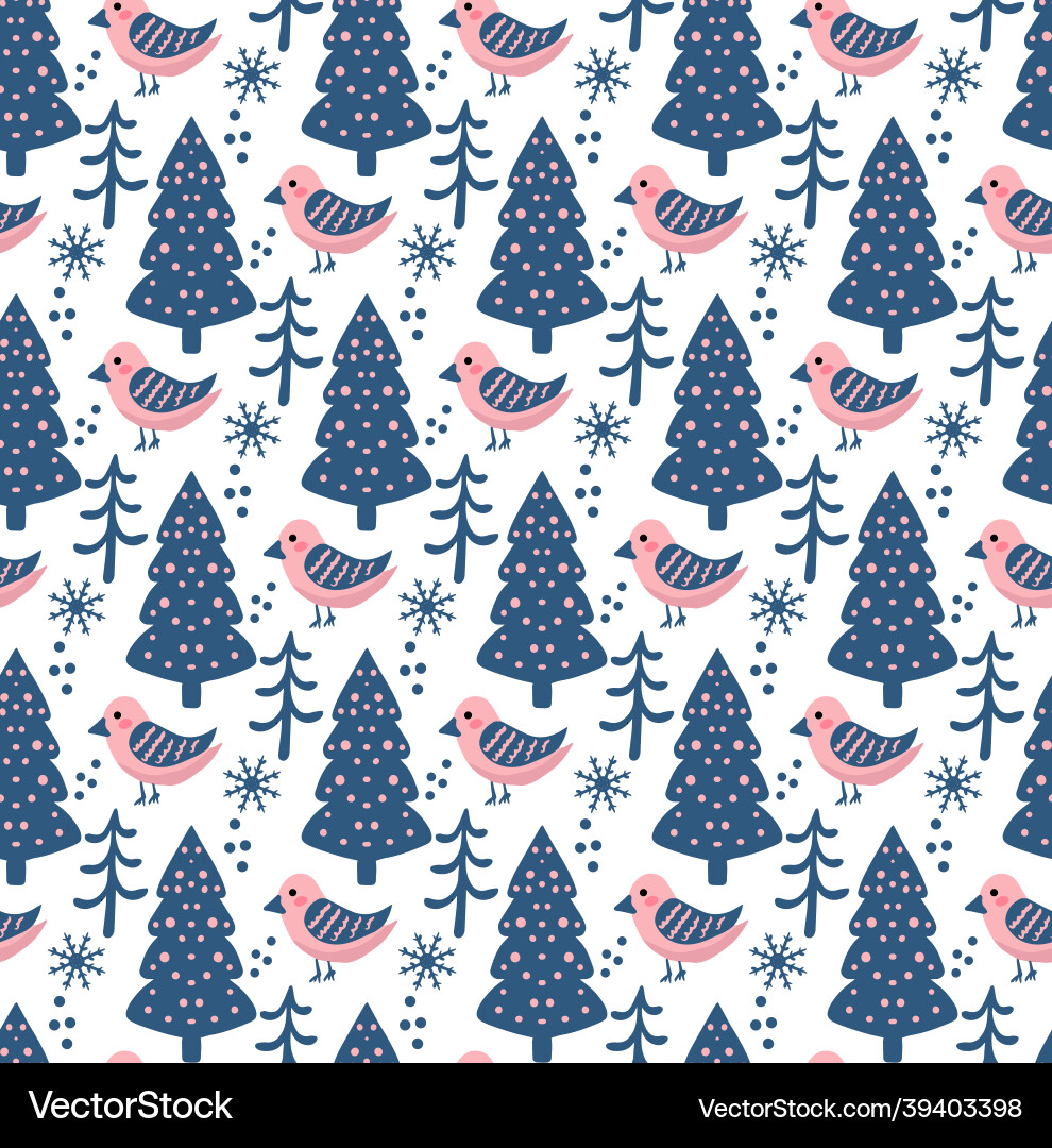 Winter boho seamless pattern in hipster style Winter boho seamless pattern in hipster style Vector Image