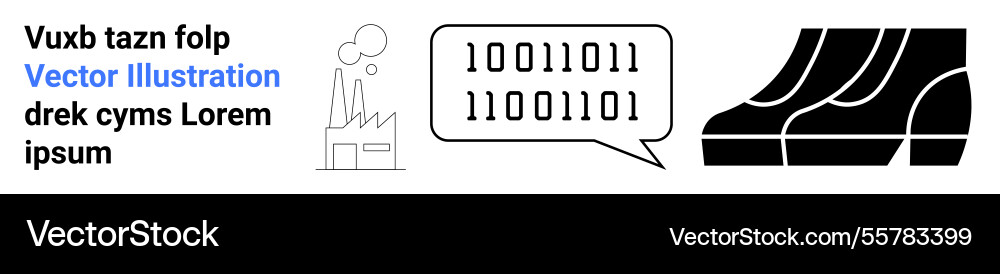 Digitale binäre Code Schuhlauf Symbol Digitale binäre Code Schuhlauf Symbol vektorbild