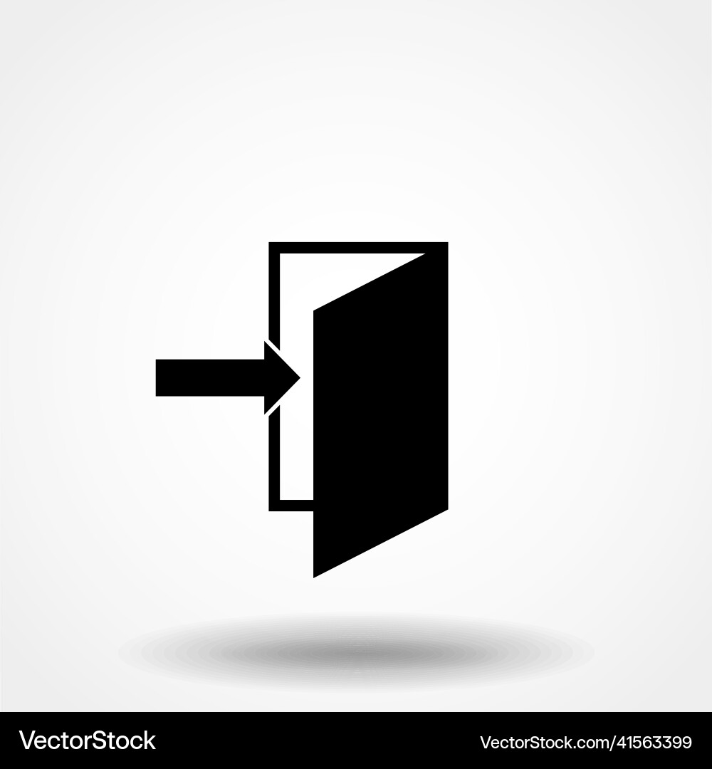 Exit icon graphic design template isolated Exit icon graphic design template isolated vector image