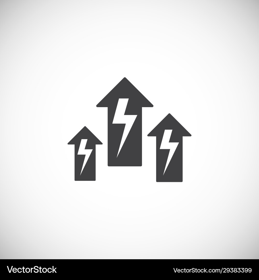 High performance related icon on background Vector Image