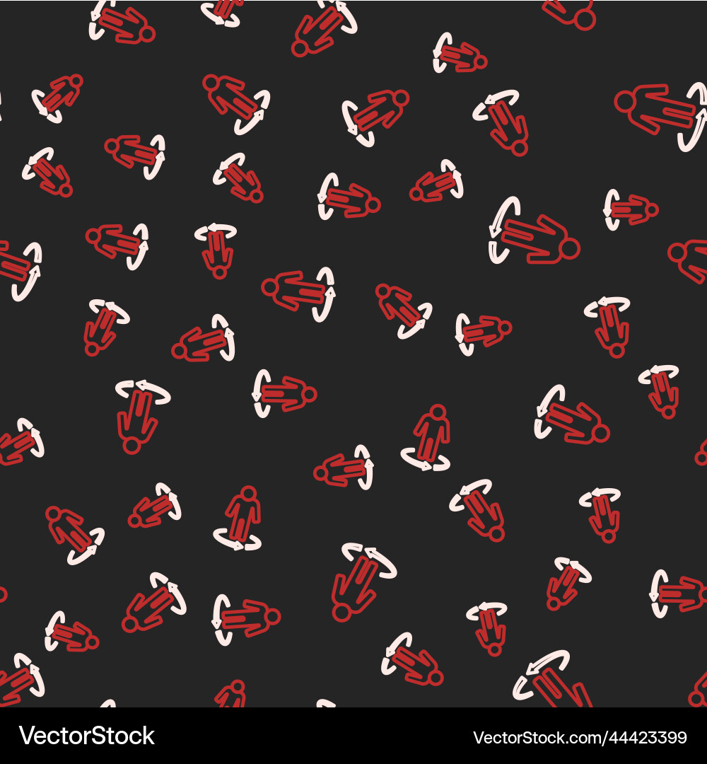 Line 3d modeling icon isolated seamless pattern Line 3d modeling icon isolated seamless pattern vector image