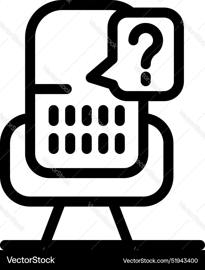 Chatbot having a conversation and asking question Chatbot having a conversation and asking question vector image