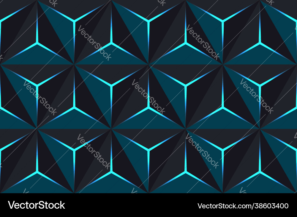 Geometric 3d pattern with basic shapes background Geometric 3d pattern with basic shapes background vector image