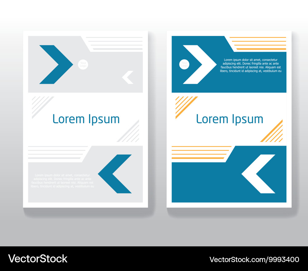 Presentation Layout - A4 Template Vector Image