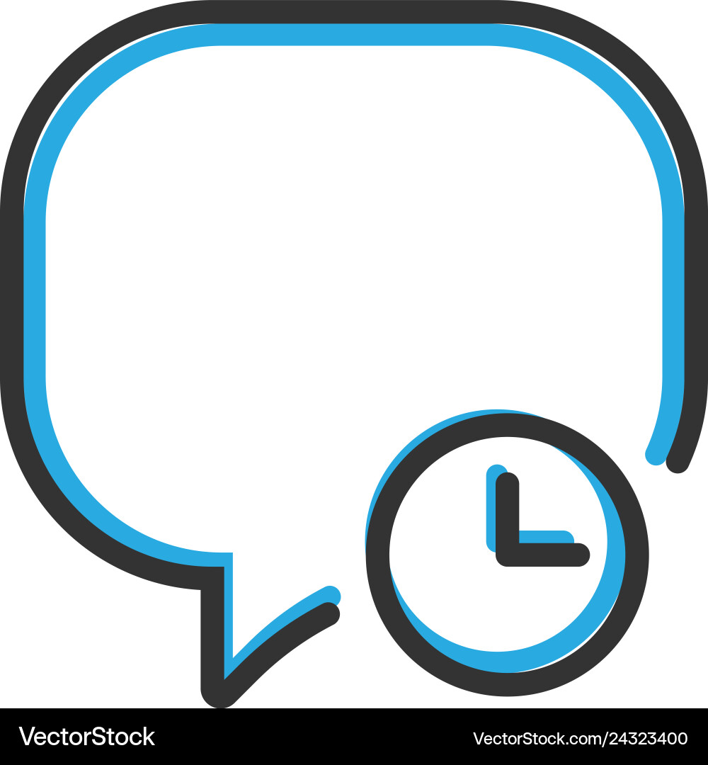 Speech bubble icon design interaction line Speech bubble icon design interaction line Vector Image