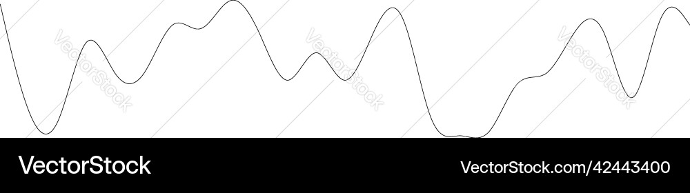 Wavy zig-zag lines stripes element vector image