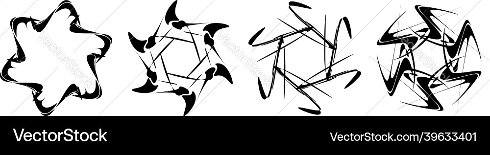 Abstract circular drawing amorphous nonfigurative Abstract circular drawing amorphous nonfigurative vector image
