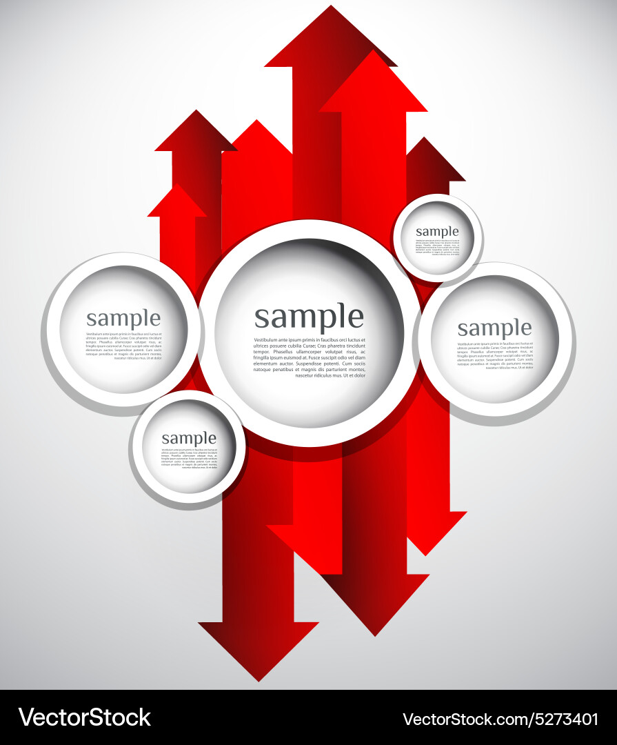 Abstract web design bubble with background vector image