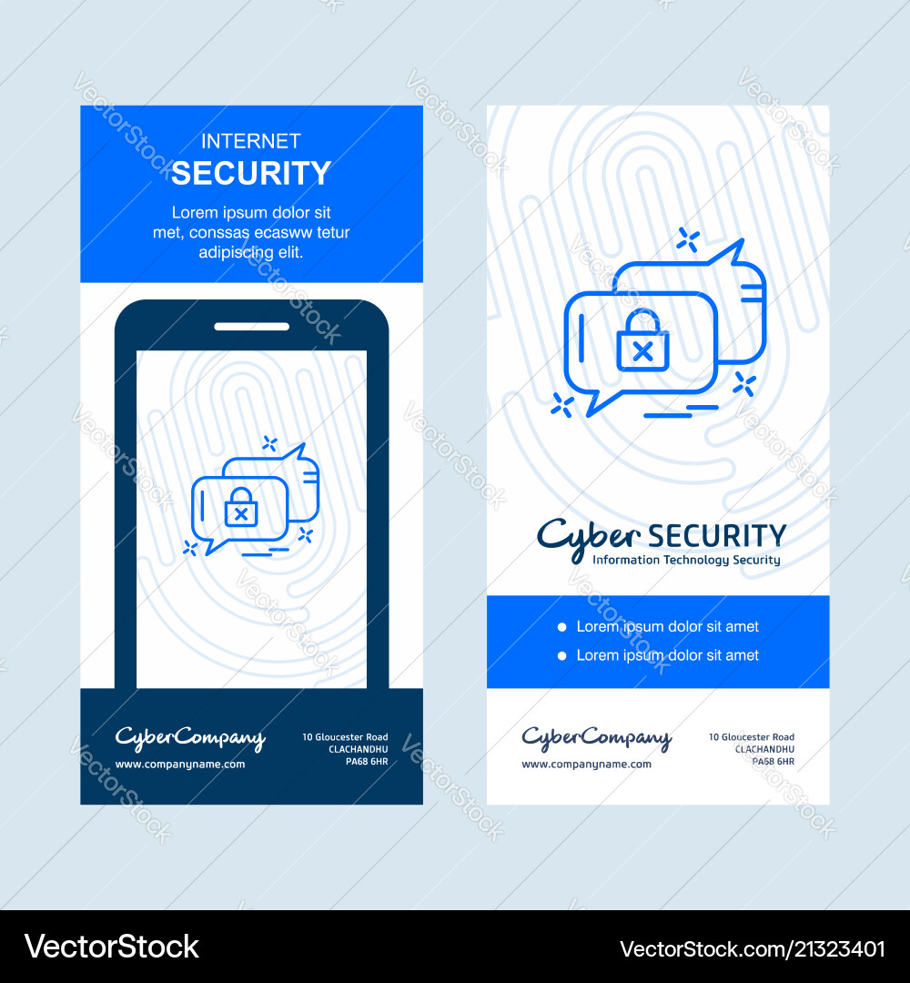 Cyber security design with elegant style Vector Image