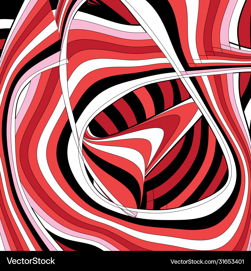 Dynamic Linear Wave Art vector image