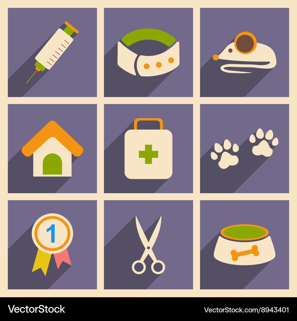 Flat with shadow concept and mobile application vector image