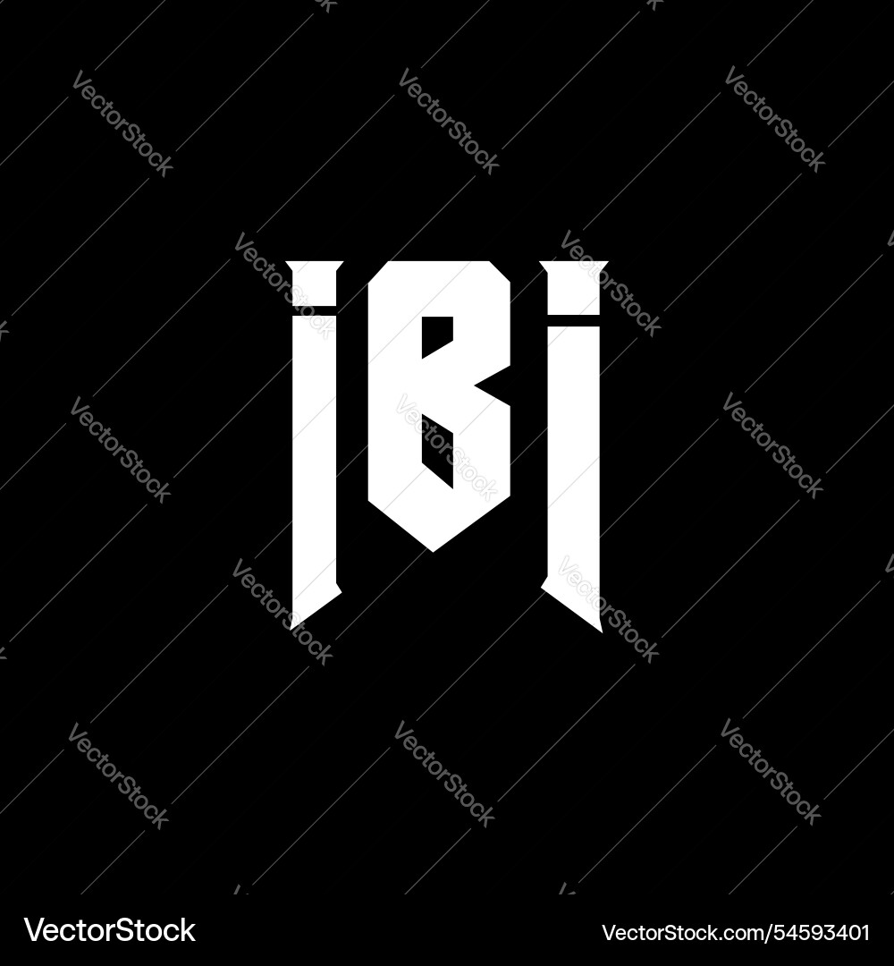 Ibi letter logo design for technology company – Royalty-Free Vector |  VectorStock, image size:1000x1080