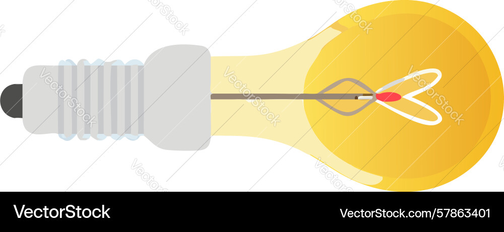 Lightbulb with handle icon portable illumination Vector Image