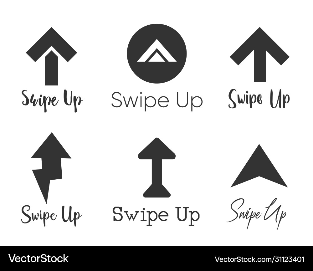 Swipe-up-Symbol auf Hintergrund isoliert Swipe-up-Symbol auf Hintergrund isoliert vektorbild