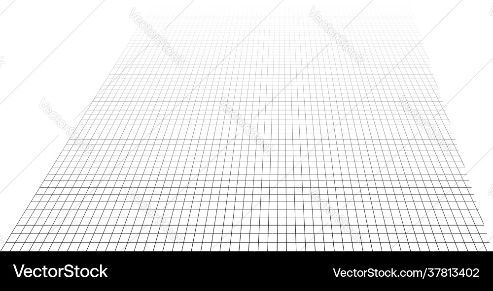 Abstract 3d grid mesh in perspective checkered Abstract 3d grid mesh in perspective checkered vector image