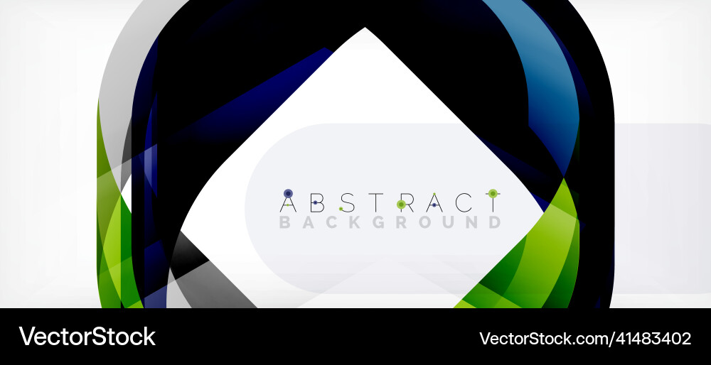 Abstract square shape with overlapping waves Abstract square shape with overlapping waves vector image