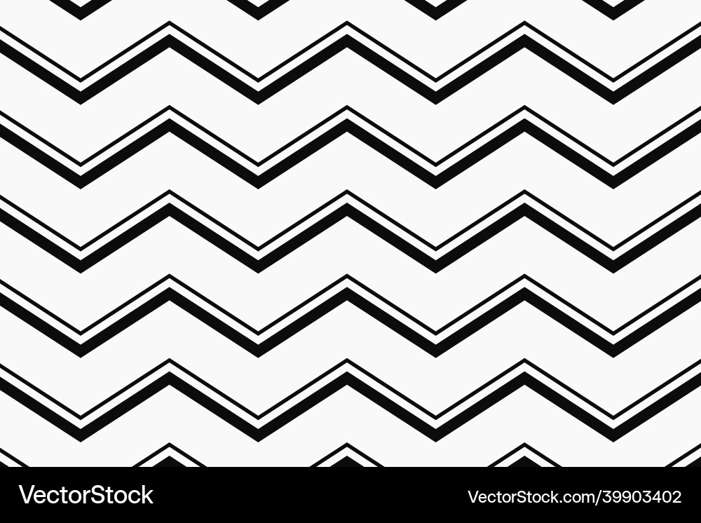 Chevron pattern background white zigzag simple vector image