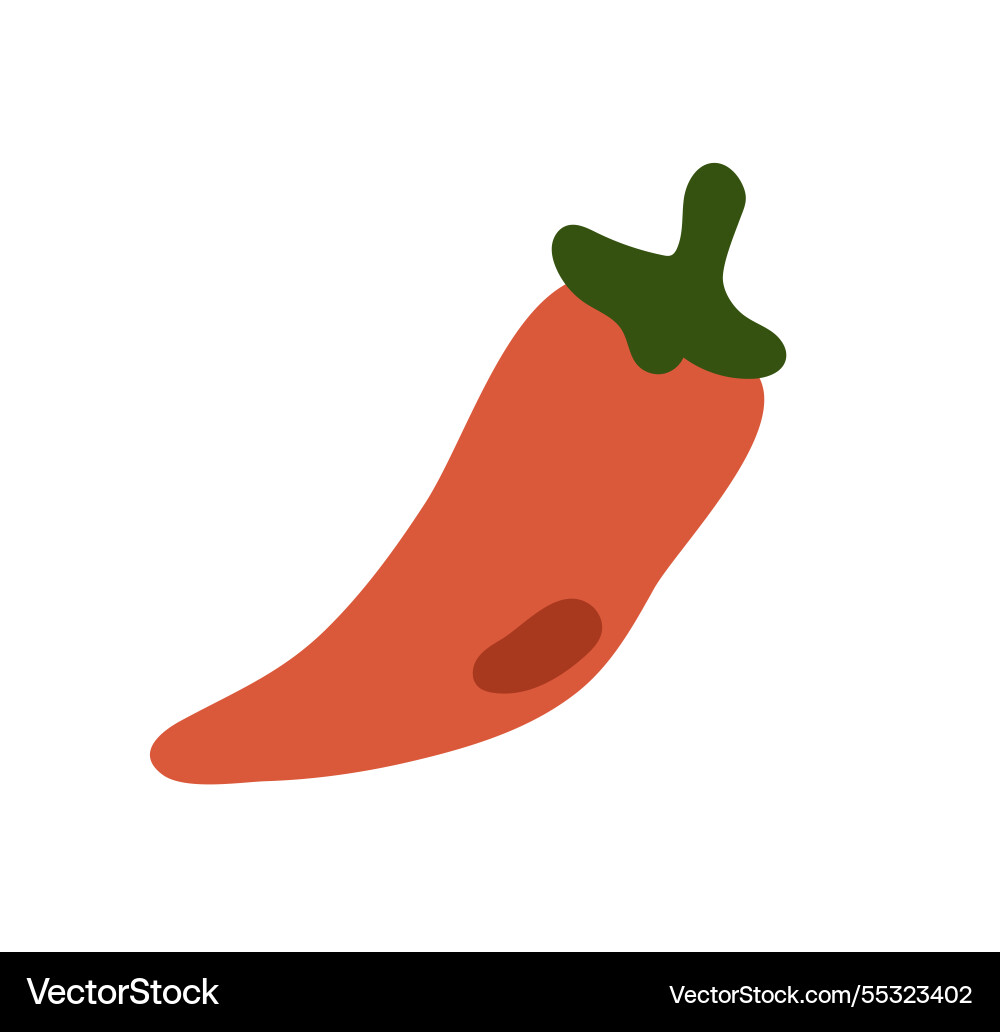 Chili pepper hot spicy vegetable red paprika Chili pepper hot spicy vegetable red paprika vector image