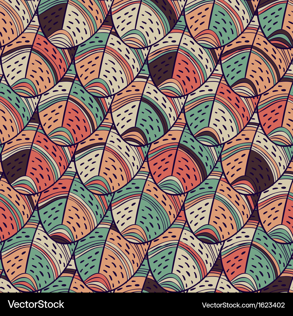 Feathers seamless pattern vector image