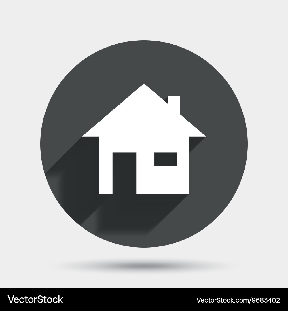 Home sign icon main page button navigation vector image