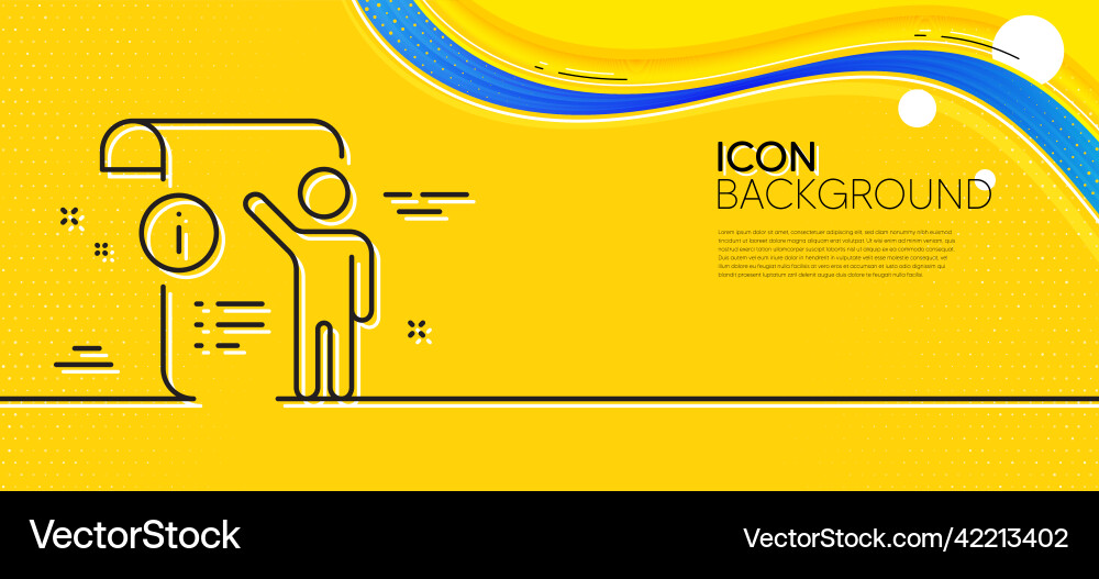 Manual doc line icon technical instruction sign Manual doc line icon technical instruction sign vector image