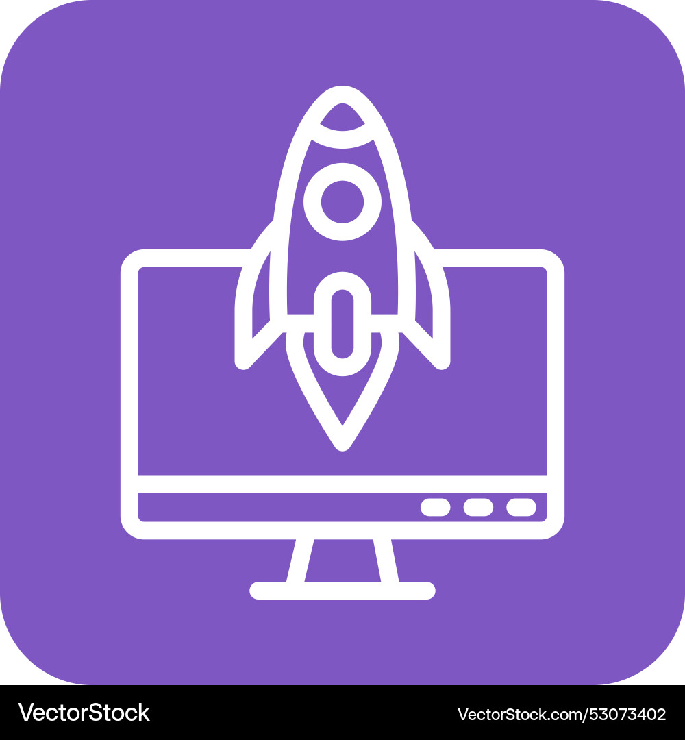Monitor icon design Royalty Free Vector Image - VectorStock
