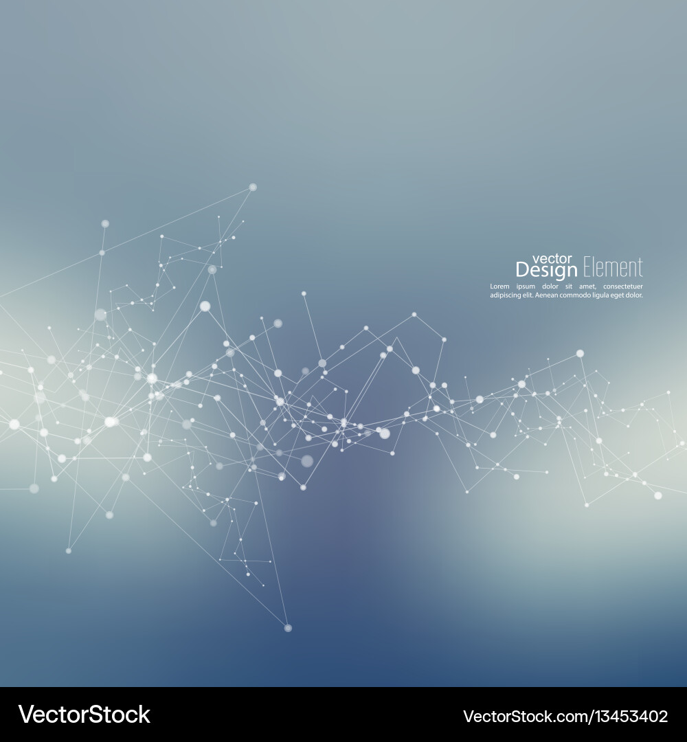 Particle Connection Abstract vector image