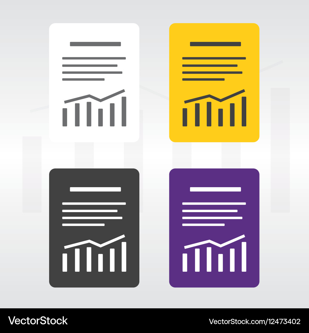Report text file icon Vector Image