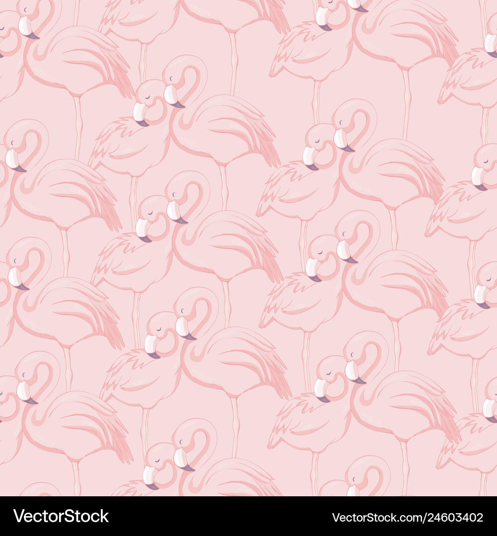 Seamless pattern with flamingos Seamless pattern with flamingos Vector Image