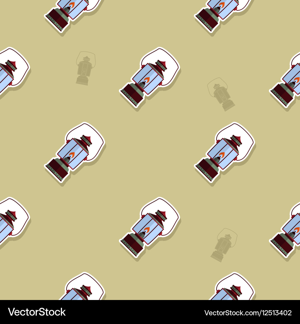 Seamless pattern with lanterns vector image