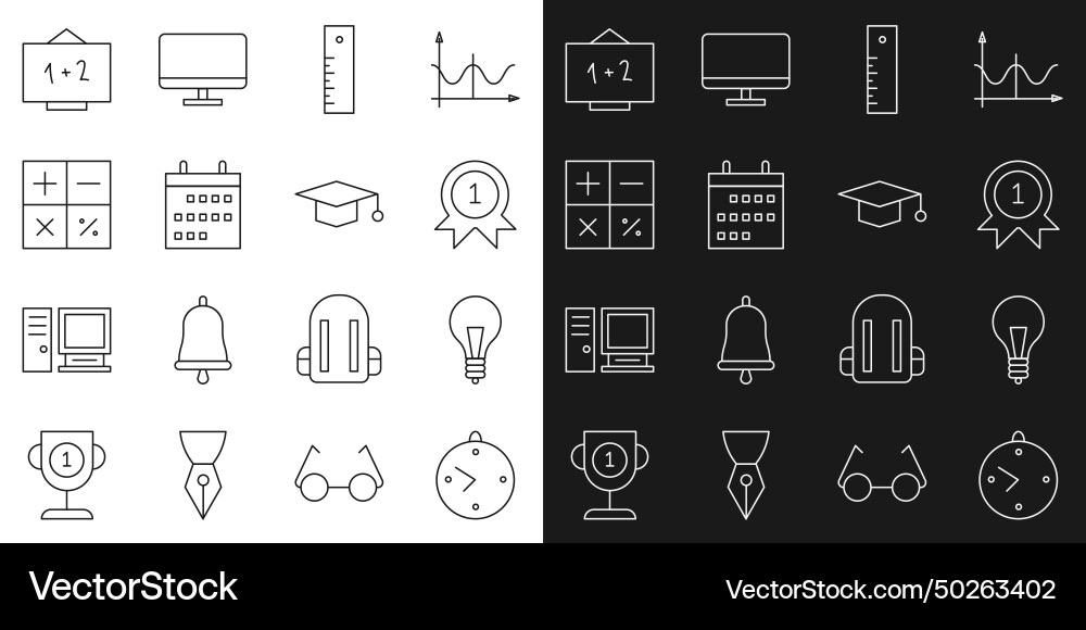 Set line clock light bulb with concept of idea Set line clock light bulb with concept of idea vector image