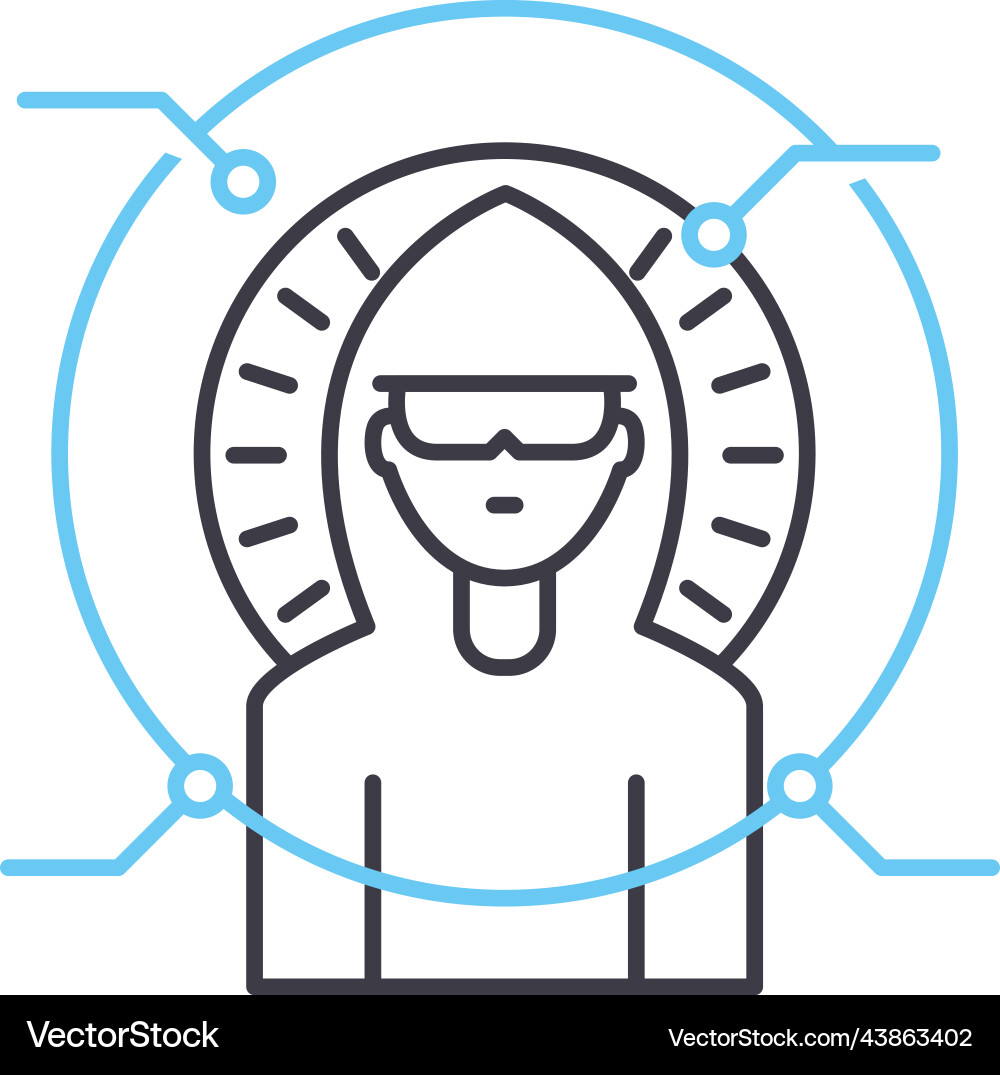 Software environment line icon outline symbol Software environment line icon outline symbol vector image