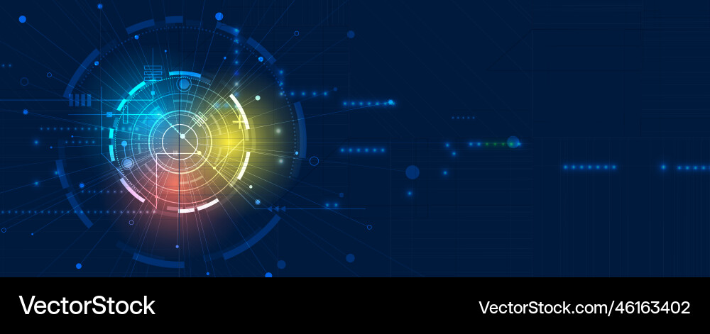 Technology data background idea of global Technology data background idea of global vector image