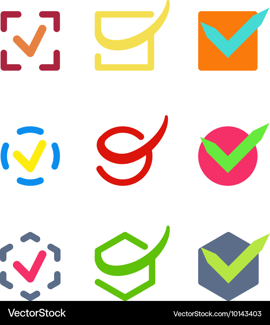 Check vote icon button vector image